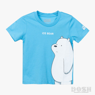 DOSH KIDS UNISEX T-SHIRTS WE BARE BEARS เสื้อยืดคอกลม แขนสั้น DBBBT5025-LB