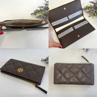 🎀 (สด-ผ่อน) กระเป๋าสตางค์ 2พับ ใบยาว 89490 Tory Burch Willa Slim Envelope Wallet