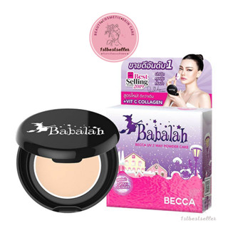 ((ของแท้100%)) แป้งบาบาร่า Babalah BECCA UV 2way Powder Cake X Due ดิว อริสรา becca