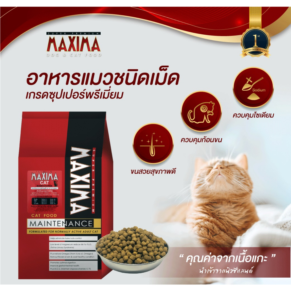 maxima-cat-food-อาหารแมวแม็กซิม่า-ถุงละ-1-กิโล-ถุงแบ่งจากโรงงาน