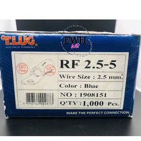 (1ชุด100ตัว) หางปลากลมหุ้ม RF2.5-5 TLUG