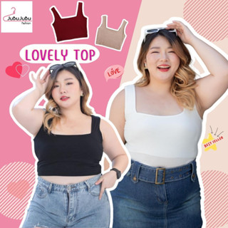 สินค้า 🎀JuBu JuBu🎀Lovely tank top เสื้อครอป เสื้อสาวอวบ ผ้าเรย่อน ซับใน 2 ชั้น อก 35-50  #479