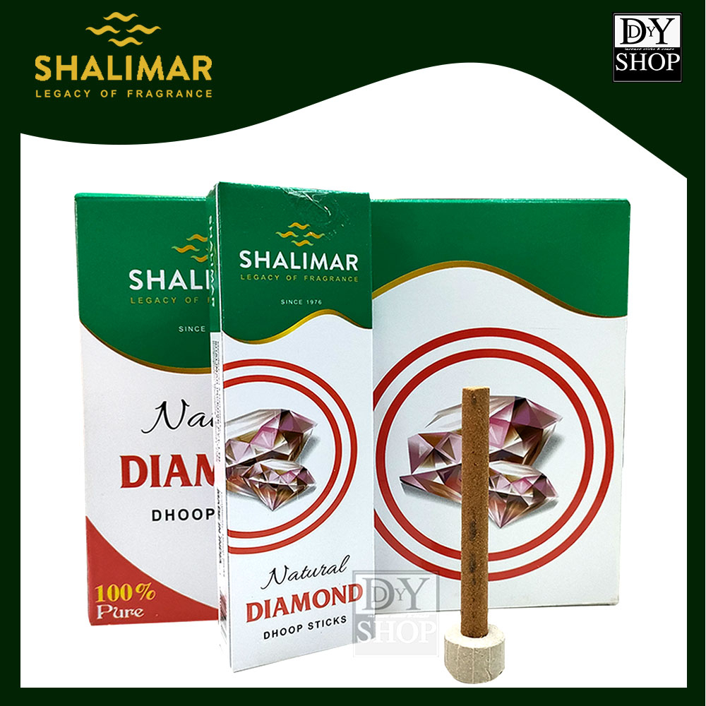 shalimar-dhoop-sticks-diamond-กำยานแท่งพรีเมียม-อโรม่า-10-แท่งใน-1-กล่อง