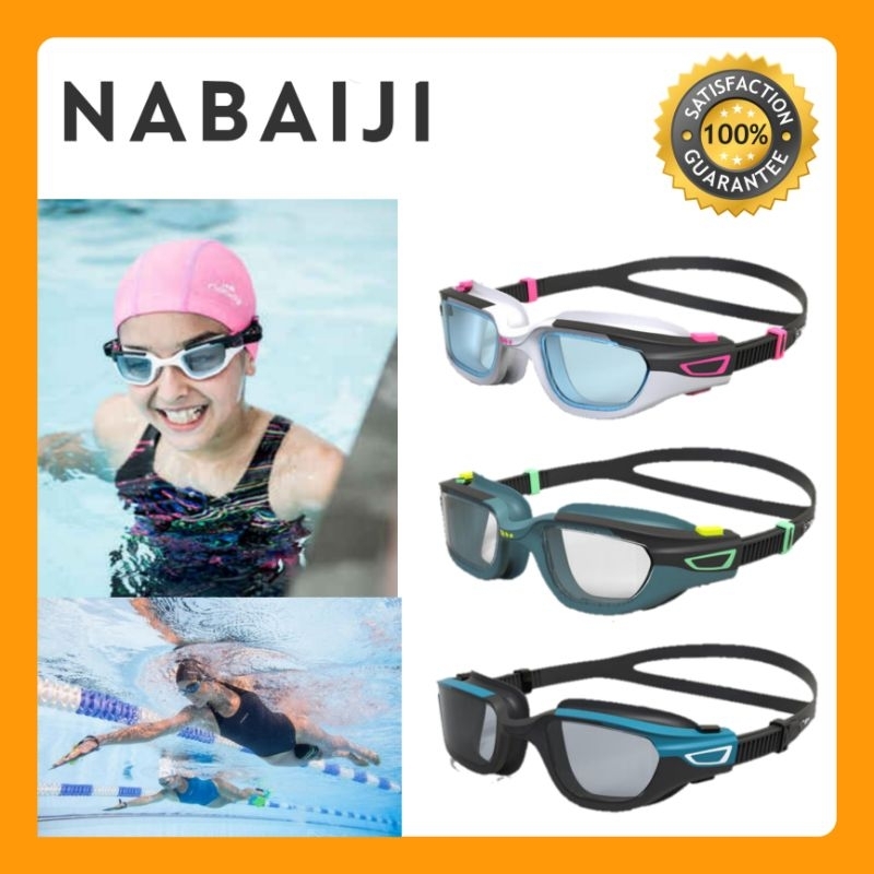 ภาพหน้าปกสินค้าแว่นตาว่ายน้ำ NABAIJI  สำหรับเด็​กและ​ผู้​ใหญ่​รุ่น SPIRIT ปรับขนาดได้ ไม่เป็นฝ้า