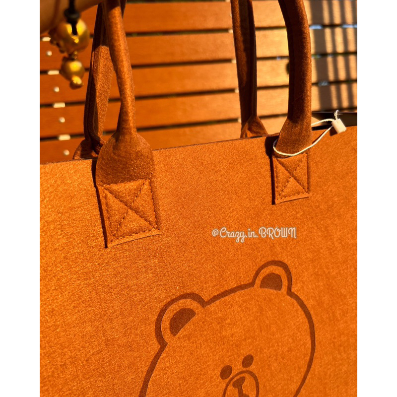 กระเป๋าเอกสารหมีบราวน์-brown-tote-พร้อมส่ง