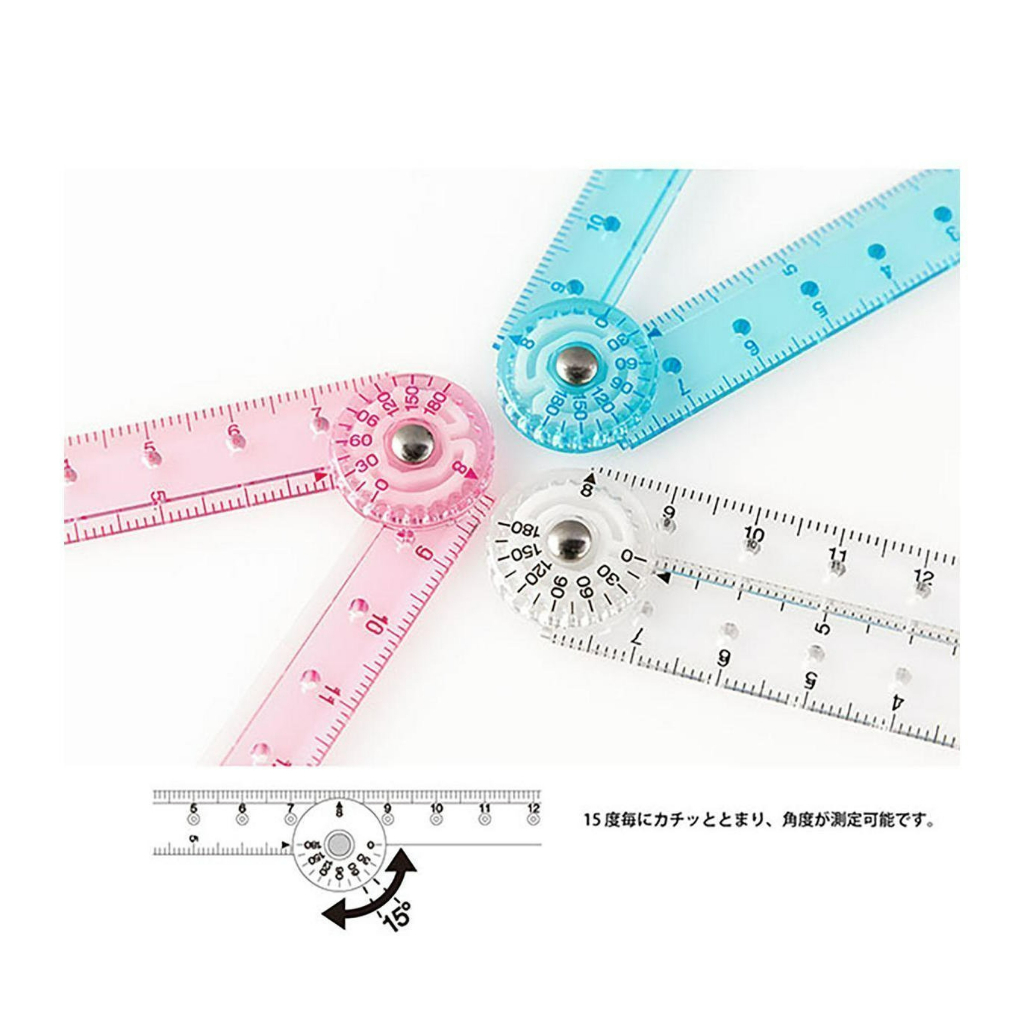 Midori Multi Ruler & Compass Ruler 30cm. // มิโดริ ไม้บรรทัดพร้อมที่วัด ...