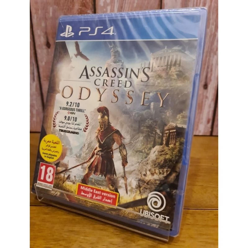 แผ่นเกม-ps4-มือ-1-เกม-assassins-creed-odyssey-ของเครื่องps4