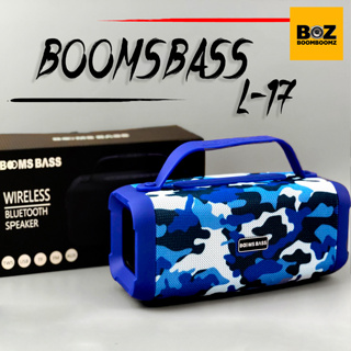 สินค้า BOOMSBASS L17 ลำโพงบลูทูธแบรนด์แท้100%🔊ลำโพงยอดฮิตคุณภาพดี เสียงดีฟังก์ชั่นครบ สามารถเชื่อมต่อ 2ตัวพร้อมกันได้