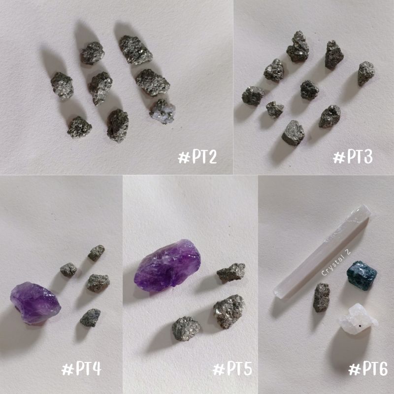 เซทรวมหิน-pyrite-ไพไรต์-pt2-pt6-หินดิบ-หินธรรมชาติ-หินมงคล-หินสะสม-ตกแต่ง-หินสี