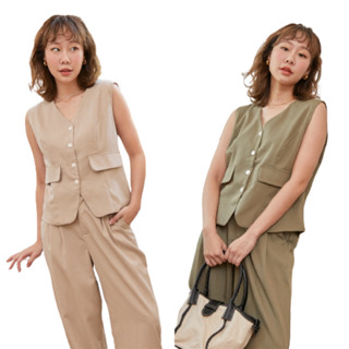 โปรโมชั่น : ลด50.-โค้ดWDFSRKnature.bkk- TPN1108PTN1109 Dalilah set ขายแยกชิ้น เสื้อ และ กางเกง