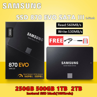ภาพหน้าปกสินค้า[ท้องถิ่นไทย] SAMSUNG SSD (เอสเอสดี) 250GB 500GB 1TB 2TB 870 EVO SATA3 2.5\" For Notebook PC ประกัน 5 ปี ที่เกี่ยวข้อง