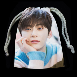 กระเป๋าหูรูด ผ้าขนนุ่ม ถุงผ้า แฟนเมด ฮวังมินฮยอน Hwang Min Hyun