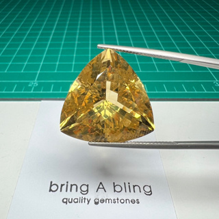 ซิทริน Citrine 37.70 ct ขนาด 23x22x14.8 มม พลอยธรรมชาติ ไม่ผ่านการปรุงแต่ง สีสวย ไฟเต็ม สะอาด