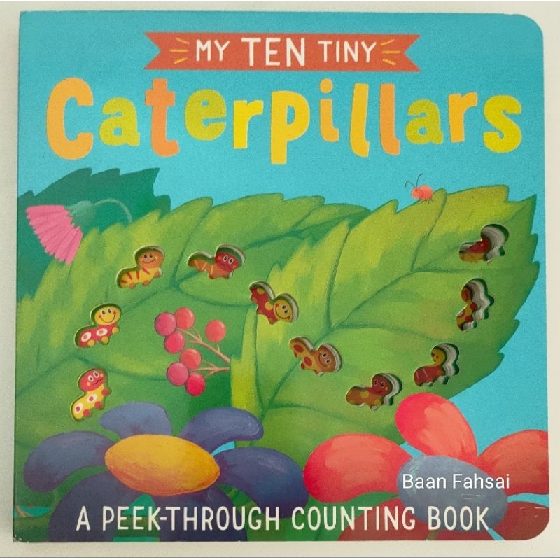 หนังสือบอร์ดบุ๊คภาษาอังกฤษ-my-ten-tiny-caterpillars-board-book