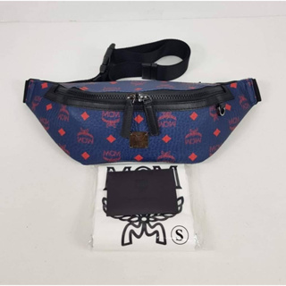 MCM Visetos Medium Belt Bag มี 2ซิป  ขนาด : 15″ W x 3.75″ D x 5″ H นิ้ว