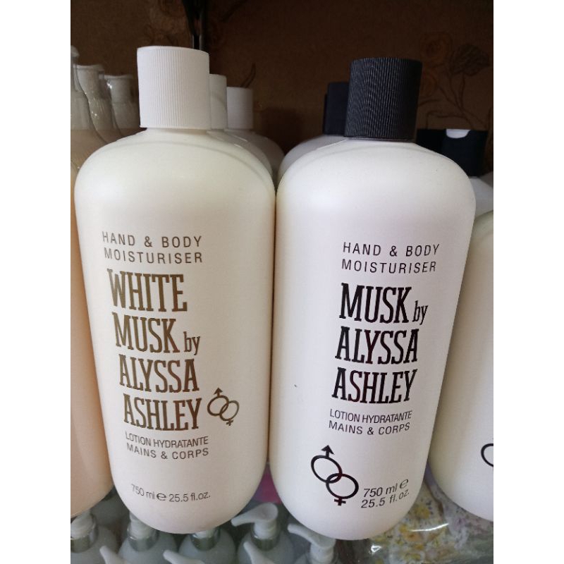 โลชั่นwhite-musk-hand-amp-body-moisturiser-by-alyssa-ashley-750ml