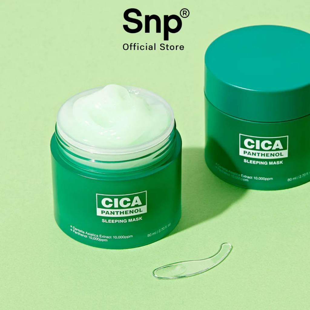 SNP Cica Panthenol Sleeping Mask 80ml Shopee Thailand