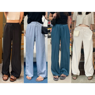 COMFIE PANTS 🛏 กางเกงขายาวเอวยางยืด (beamed.bkk)