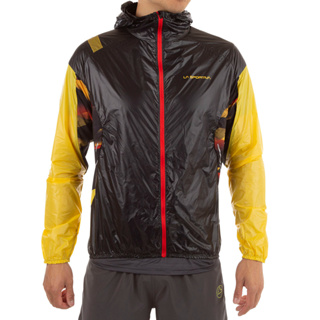 LA SPORTIVA  BLIZZARD WINDBREAKER JKT MEN BLACK/YELLOW - เสื้อกันลม เสื้อคลุม ผู้ชาย