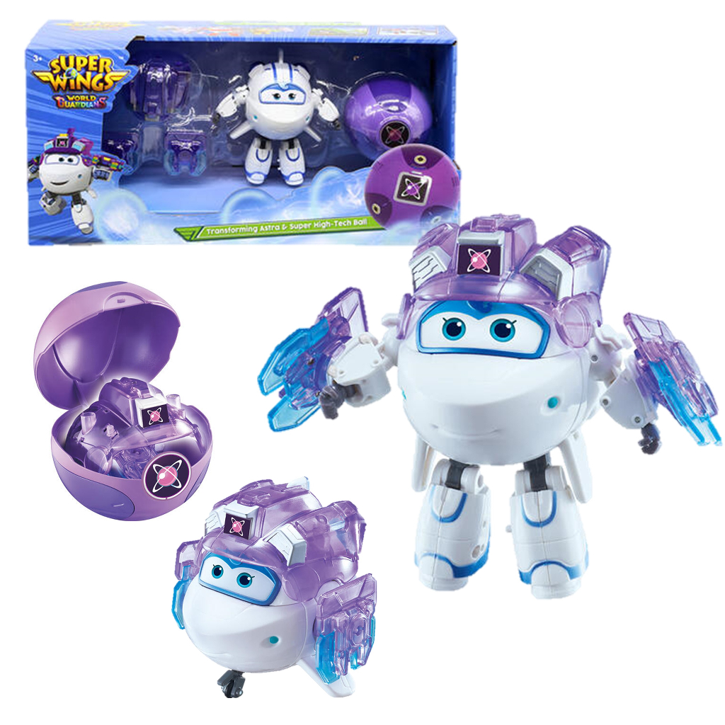 Super Wings Jett E Paul 5 Pollici Trasformabili, Con 2 Super Ball, Robot Aereo Giocattolo Per Bambini, Regalo Collezionabile
