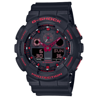 [ของแท้] Casio G-Shock นาฬิกาข้อมือ รุ่น GA-100BNR-1DR  ของแท้ รับประกันศูนย์ CMG 1 ปี