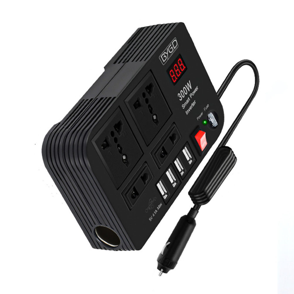 4-usb-300w-dc-12v-เป็นไฟฟ้ากระแสสลับ-220v-รถ-power-inverter-charger-converter-adaper