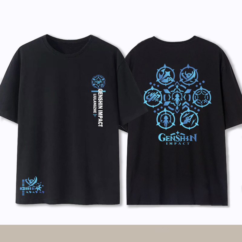 genshin-impact-scaramouche-ความประทับใจ-เกมเสื้อยืดเสื้อขาว