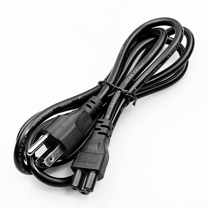 สายไฟ AC 3 รูกลม(แบบที่เสียบ Adapter Notebook) หัวปลั๊ก3ขามีกราวด์ AC Power Cord for Notebook