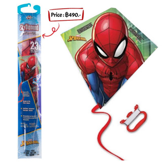 ว่าวเด็ก จากเมกา X-Kites Sky Diamond 23 Poly Diamond Kite with Skytails Handle & Line Included! Spiderman