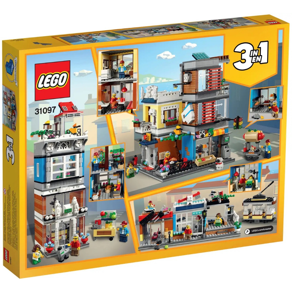 lego-creator-3in1-31097-townhouse-pet-shop-amp-caf-เลโก้ใหม่-ของแท้-กล่องสวย-พร้อมส่ง