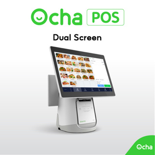 ภาพขนาดย่อของภาพหน้าปกสินค้าOcha POS สองจอ Dual Screen พร้อมระบบจัดการร้านอาหาร 3 เดือน จากร้าน service_ocha บน Shopee