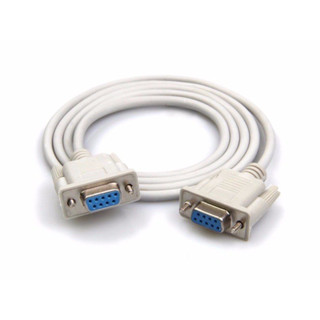 สาย Serial RS232 Cable 9-Pin F-F Cable DB9 เมีย-เมีย ซีเรียล RS232 DB9 Serial 9พิน แบบเมีย เมีย FF 2ด้าน ความยาว 1.5m