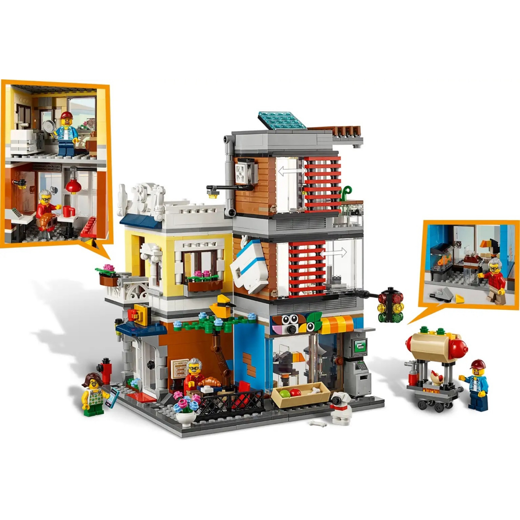 lego-creator-3in1-31097-townhouse-pet-shop-amp-caf-เลโก้ใหม่-ของแท้-กล่องสวย-พร้อมส่ง