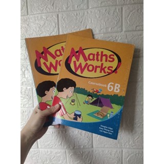 หนังสือแบบฝึกหัดเลขประถมศึกษาปีที่6  maths works คณิตศาสตร์ประถม6 mathemetic pratice