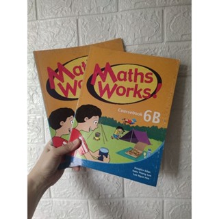 หนังสือแบบฝึกหัดเลขประถมศึกษาปีที่6  maths works คณิตศาสตร์ประถม6 mathemetic pratice