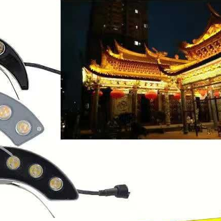 อาคารโบราณ-led-โคมไฟลูกฟูกกลางแจ้ง-3w6w-โคมไฟดวงจันทร์ศาลาเสี้ยวกระเบื้องพื้นผิวโคมไฟฉายแสงสีเหลืองโคมไฟกระเบื้อง