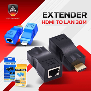 Extender HDMI to Lan 30m. ยี่ห้อ APOLLO