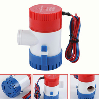 ปั๊มจุ่ม รุ่นพิเศษ น้ำท้องเรือ DC 1100GPH Bilge pump 12V 24Vไดโว่ ปั๊มแช่ ปั๊มจุ่ม ไดโว่อลูมิเนียม ปั๊มน้ำ โซล่าเซลล์