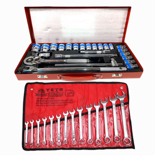 ชุดเครื่องมือ EURO KING TOOLS 24ชิ้น+ชุดประแจปากตาย YETO 14ชิ้น