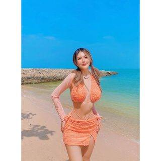 Aglaia (อาเกลีย) bikini set สีส้ม