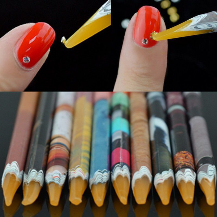 ดินสอจิ้มเพชร-ลายหลากสีสรร-สวยงาม