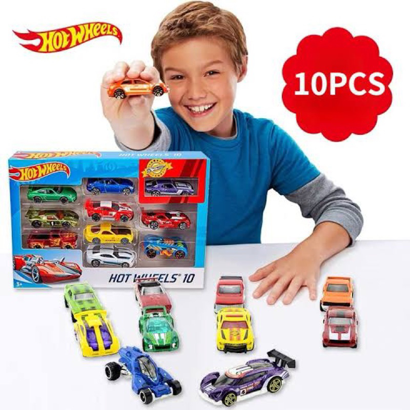 รถเหล็ก-hotwheels-pack-10-คัน-เลือกแบบด้านในค่ะ-ของแท้