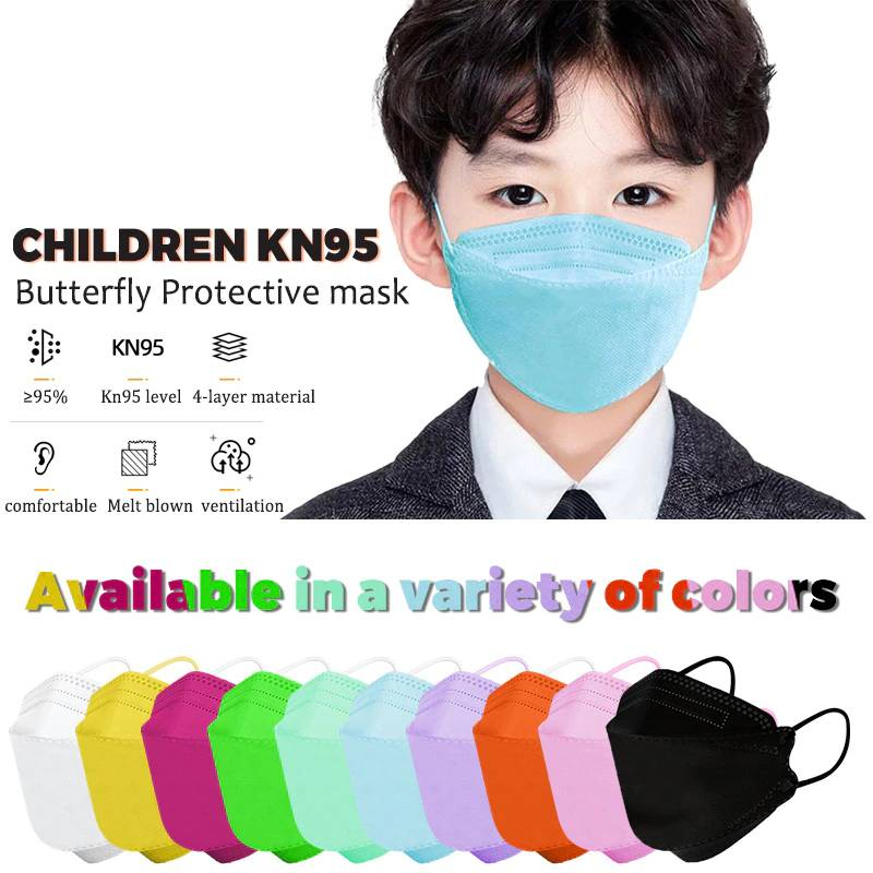 ahhyahhshop-10-ชิ้น-หน้ากากเกาหลี-สำหรับเด็ก-kn95-หน้ากาก-3d-หน้ากากเด็กมีประสิทธิภาพการกรองไม่น้อยกว่า-95-ป้องกันฝุ่น
