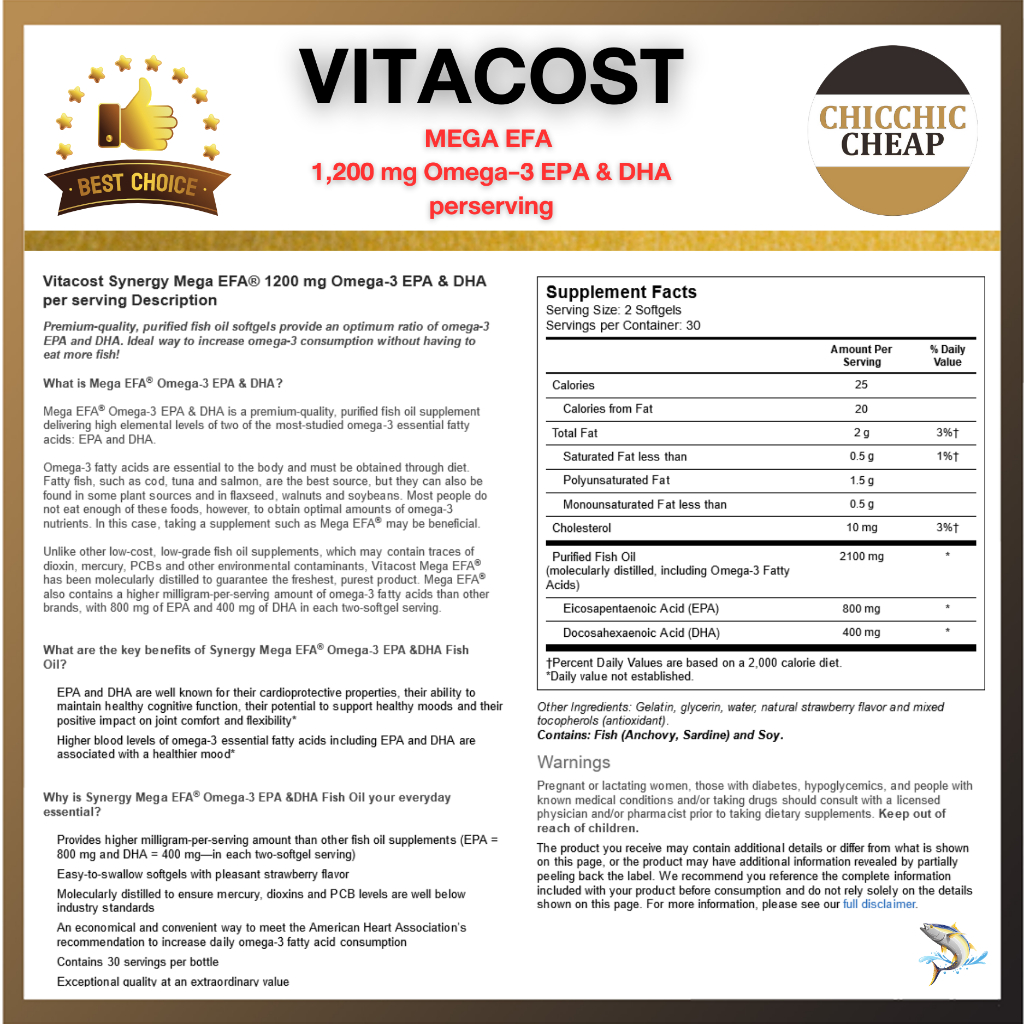 สุดคุ้ม-vitacost-mega-efa-coq10-โอเมก้า-3-epa-dha-โคเอ็มไซม์-คิว10-น้ำมันปลา-บำรุงสมอง-ช่วยเรื่องความจำ