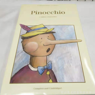 หนังสือนวนิยาย Pinocchio การผจญภัยของพินอคคิโอ ต้นฉบับภาษาอังกฤษ