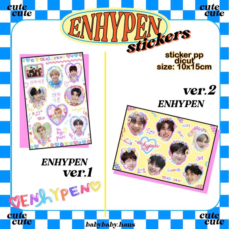 enhypen-deco-sticker-dicut-สติกเกอร์ตกแต่ง