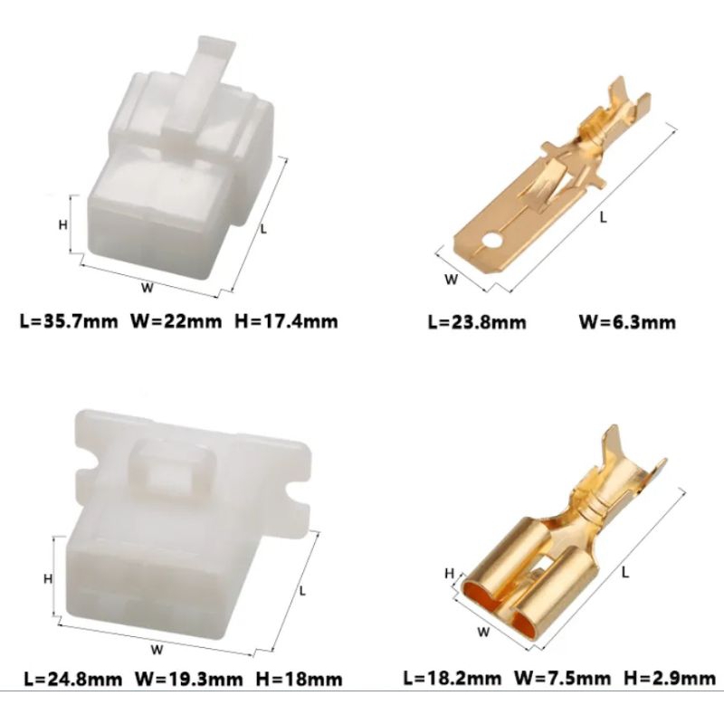 ปลั๊กขั้วต่อสายไฟ-honda-ปลั๊กตัวต่อสวิทช์กุญแจ-รถมอเตอร์ไซค์-socket-plug-honda