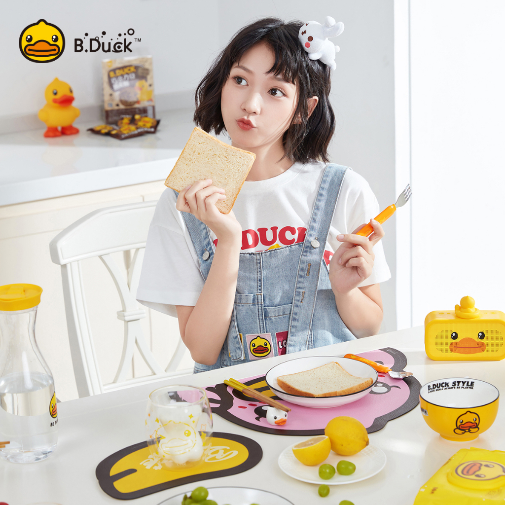 b-duck-แผ่นรองจาน-ที่รองจาน-ผ้ารองจานชุด-แผ่นยางกันความร้อน