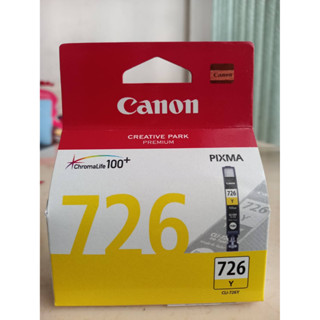 Canon CLI-726Yตลับหมึกอิงค์เจ็ท สีเหลือง แท้ศูนย์ ของใหม่ คุณภาพ100%