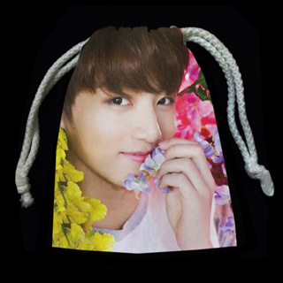 กระเป๋าหูรูด ผ้าขนนุ่ม ถุงผ้า แฟนเมด Jung kook จองกุก BTS